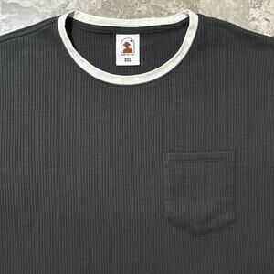 Dandy Del Mar Shirt Mens 3XL Grey Waffle Knit Short Sleeve Ringer Tee Cannes